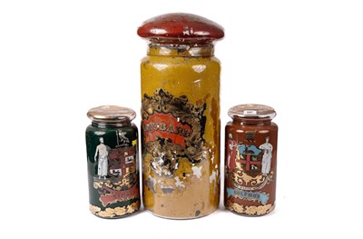 Lot 247 - A collection of apothecary jars and covers