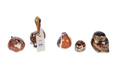 Lot 276 - A collection of Royal Crown Derby ceramic animal paperweights
