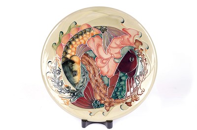 Lot 904 - Sally Tuffin Moorcroft charger, boxed