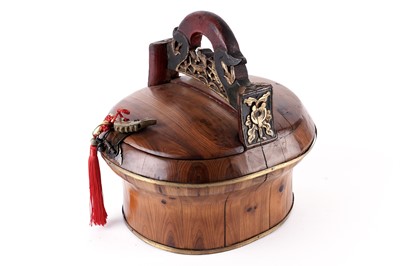 Lot 173 - A Chinese wedding basket