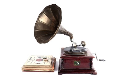 Lot 95 - HMV Gramophone with horn