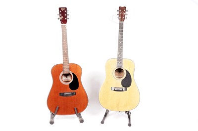 Lot 389 - A collection of acoustic guitars