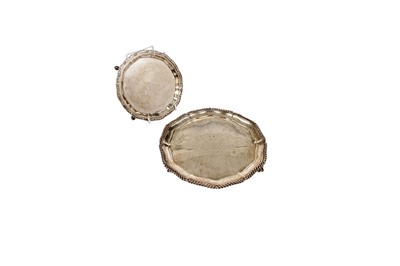 Lot 1459 - A small late Victorian salver and waiter