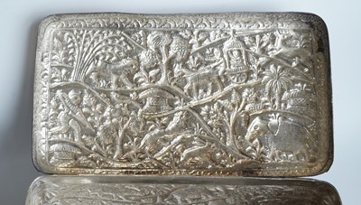 Lot 1395 - A late 19th Century Indian casket