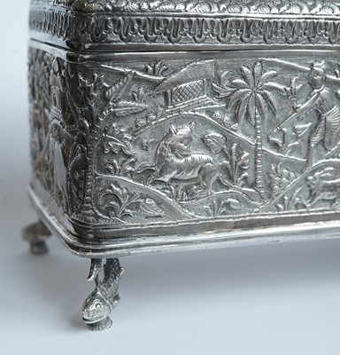 Lot 1395 - A late 19th Century Indian casket