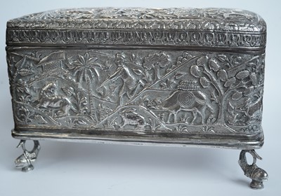 Lot 1395 - A late 19th Century Indian casket