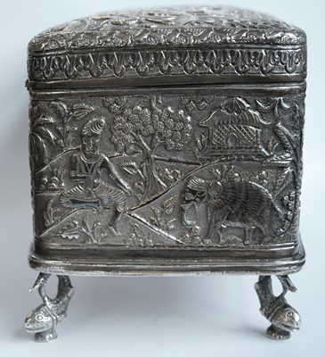 Lot 1395 - A late 19th Century Indian casket