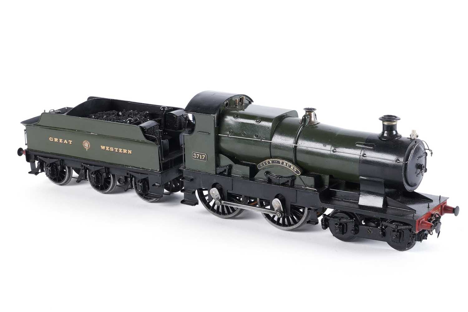 Lot 2 - A metal kit-built 0-gauge 4-4-0 locomotive and six-wheel tender