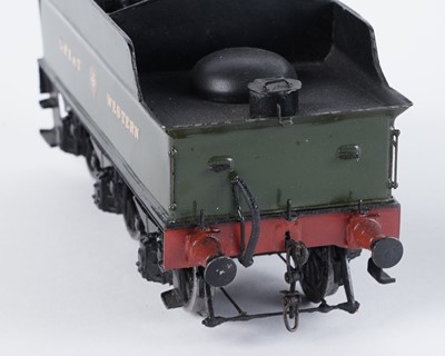Lot 2 - A metal kit-built 0-gauge 4-4-0 locomotive and six-wheel tender