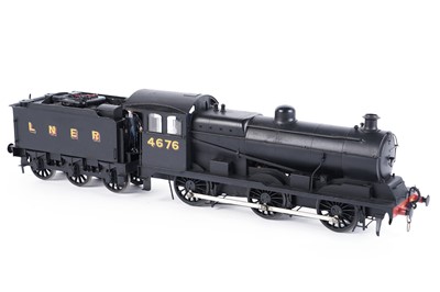 Lot 12 - A metal kit-built 0-gauge 0-6-0 locomotive and six-wheel tender