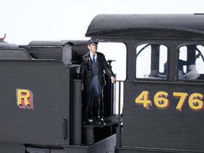 Lot 12 - A metal kit-built 0-gauge 0-6-0 locomotive and six-wheel tender