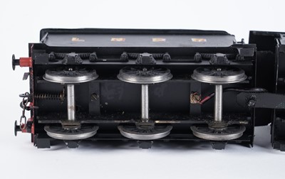 Lot 12 - A metal kit-built 0-gauge 0-6-0 locomotive and six-wheel tender