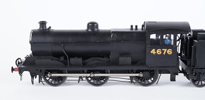Lot 12 - A metal kit-built 0-gauge 0-6-0 locomotive and six-wheel tender