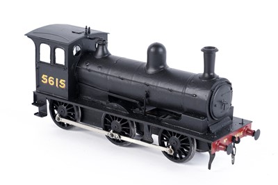 Lot 16 - A metal kit-built 0-gauge 0-4-2 locomotive and six-wheel tender