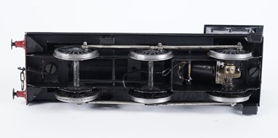 Lot 16 - A metal kit-built 0-gauge 0-4-2 locomotive and six-wheel tender