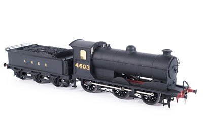 Lot 21 - A metal kit-built 0-gauge 0-6-0 locomotive and six-wheel tender