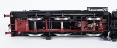 Lot 21 - A metal kit-built 0-gauge 0-6-0 locomotive and six-wheel tender