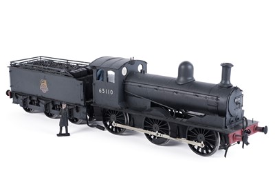 Lot 25 - A plastic kit-built 1-gauge 0-6-0 locomotive and six-wheel tender