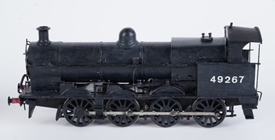 Lot 26 - A plastic kit-built 0-gauge 2-8-0 locomotive and six-wheel tender