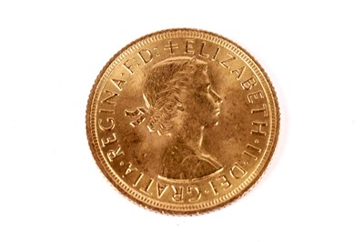 Lot 555 - A Queen Elizabeth II gold sovereign 1963