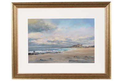 Lot 26 - Walter Holmes - Bamburgh Castle | pastel
