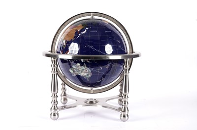 Lot 472 - A specimen stone table globe