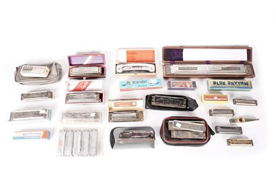 Lot 6 - A selection of harmonicas