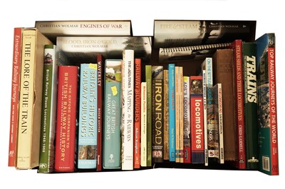 Lot 260 - A collection of books relating to trains and railways