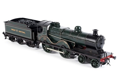 Lot 44 - A metal 0-gauge 4-4-0 locomotive and six-wheel tender