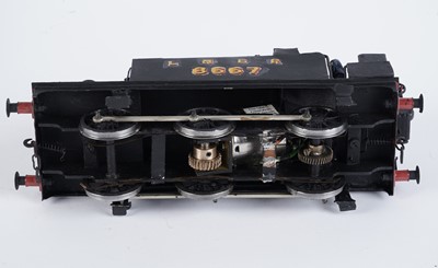Lot 50 - A metal kit-built 0-gauge 0-6-0 crane tank locomotive