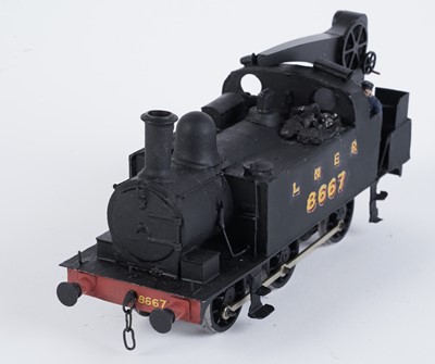 Lot 50 - A metal kit-built 0-gauge 0-6-0 crane tank locomotive