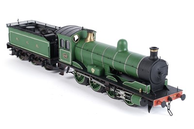 Lot 68 - A metal kit-built 0-gauge 0-8-0 locomotive and six-wheel tender