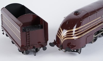 Lot 38 - A metal kit-built 0-gauge 4-6-2 locomotive and six-wheel tender