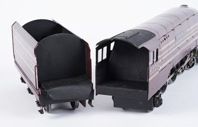Lot 38 - A metal kit-built 0-gauge 4-6-2 locomotive and six-wheel tender