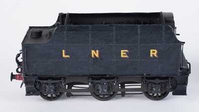 Lot 72 - A metal kit-built 0-gauge 2-8-0 locomotive and six-wheel tender