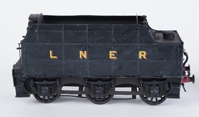 Lot 72 - A metal kit-built 0-gauge 2-8-0 locomotive and six-wheel tender