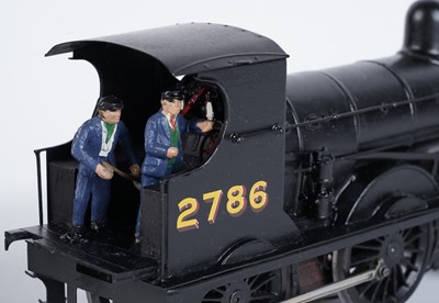 Lot 73 - A metal kit-built 0-gauge 0-6-0 locomotive and six-wheel tender