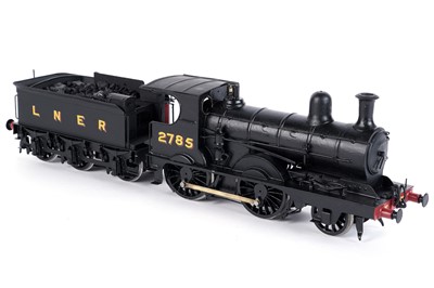 Lot 74 - A metal kit-built 0-gauge 0-6-0 locomotive and six-wheel tender