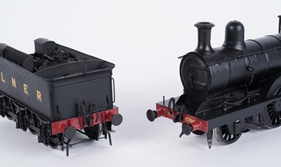 Lot 74 - A metal kit-built 0-gauge 0-6-0 locomotive and six-wheel tender