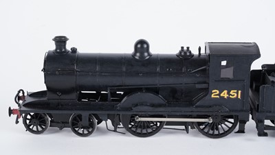 Lot 89 - A metal kit-built 0-gauge 4-4-0 locomotive and six-wheel tender