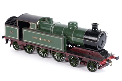 Lot 97 - A metal kit-built 0-gauge 4-6-2 locomotive