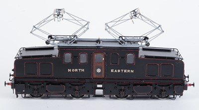 Lot 99 - A metal kit-built 0-gauge 4-4 Bo-Bo electric locomotive