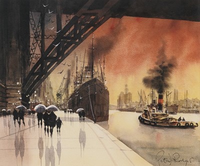 Lot 253 - Peter Rodgers - Moored at the Quay | signed limited edition giclée print