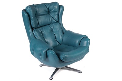 Lot 862 - Manner of UP Zavody Rousinov,: A 1970's swivel armchair