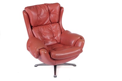 Lot 863 - Manner of UP Zavody Rousinov,; a 1970's swivel chair