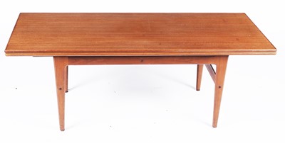 Lot 866 - Kai Kristiansen: A teak rectangular 'elevator' coffee table