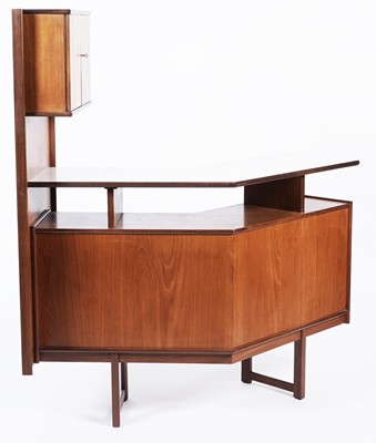 Lot 867 - Attributed to Turnidge of London: a teak portable cocktail bar