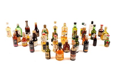 Lot 208 - A collection of whisky and spirit miniatures