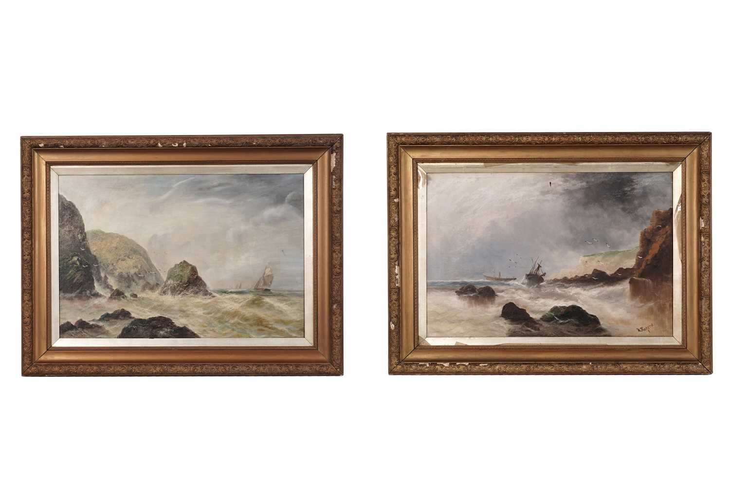 Lot 110 - William Rogers - A pair of marine views | oil