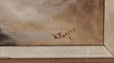 Lot 110 - William Rogers - A pair of marine views | oil